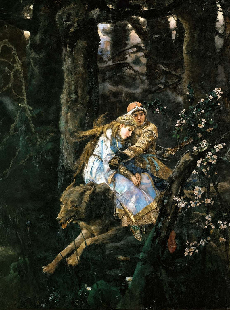 Ivan Tsarevich Riding the Grey Wolf