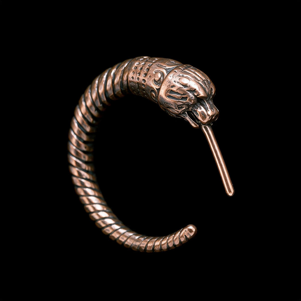 Lion Heart Bronze Earring