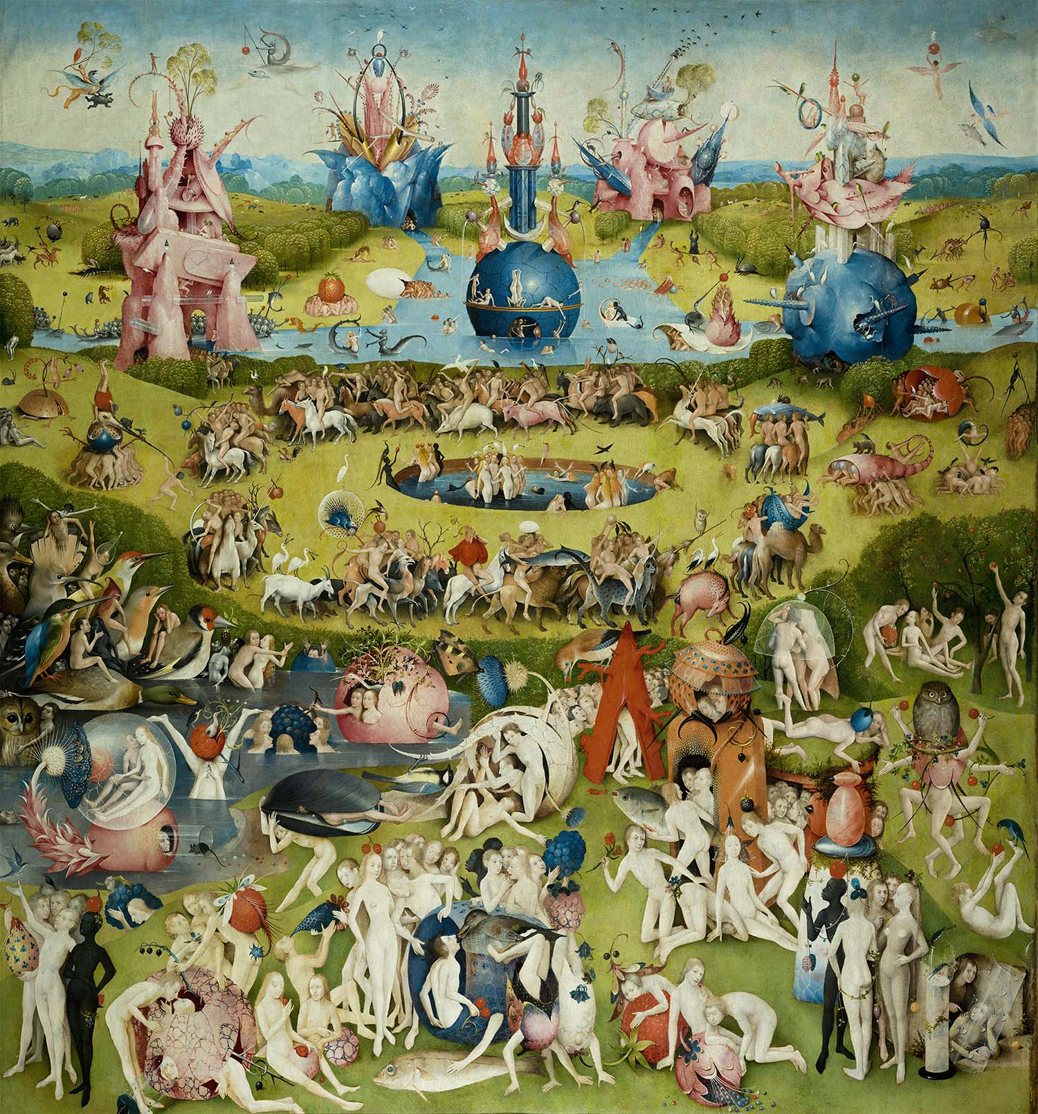 アート・デザイン・音楽 GERHARD KROHN / FRITZ HIERL LAMPEN Hieronymus Bosch Prints – The Garden of Earthly Delights: Center
