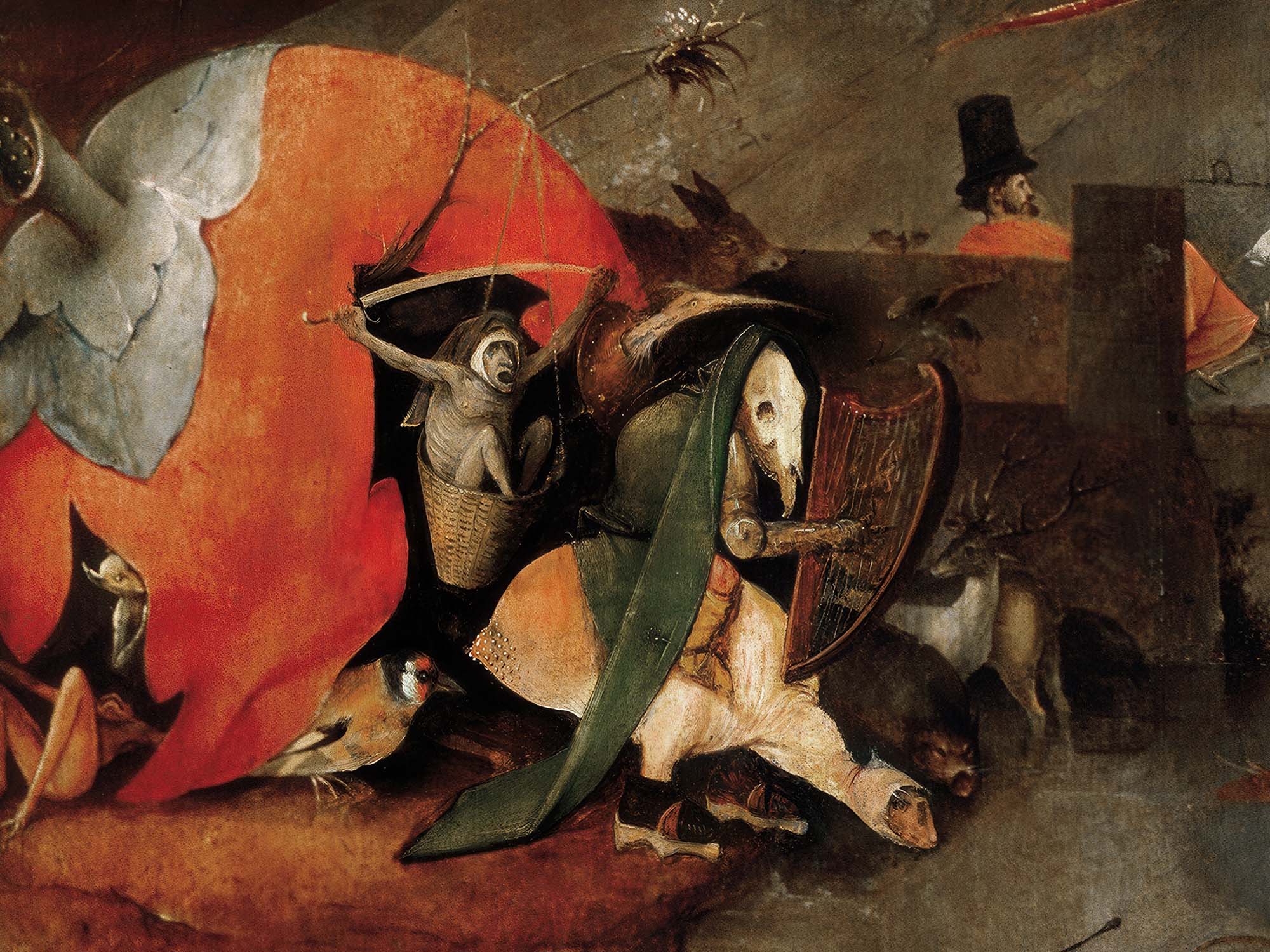 Hieronymus Bosch Prints – Beasts of the Fruit – The Temptation of St. Anthony