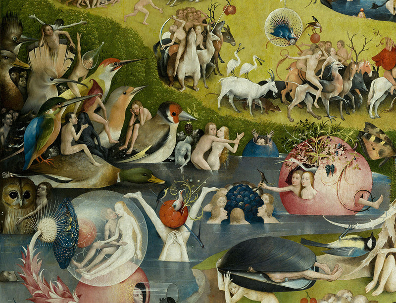 Hieronymus Bosch Prints – The River of Abundance – Garden of Earthly Delights