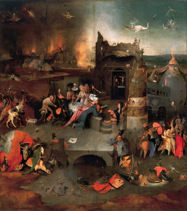Hieronymus Bosch Prints – The Temptation of St. Anthony Center Panel