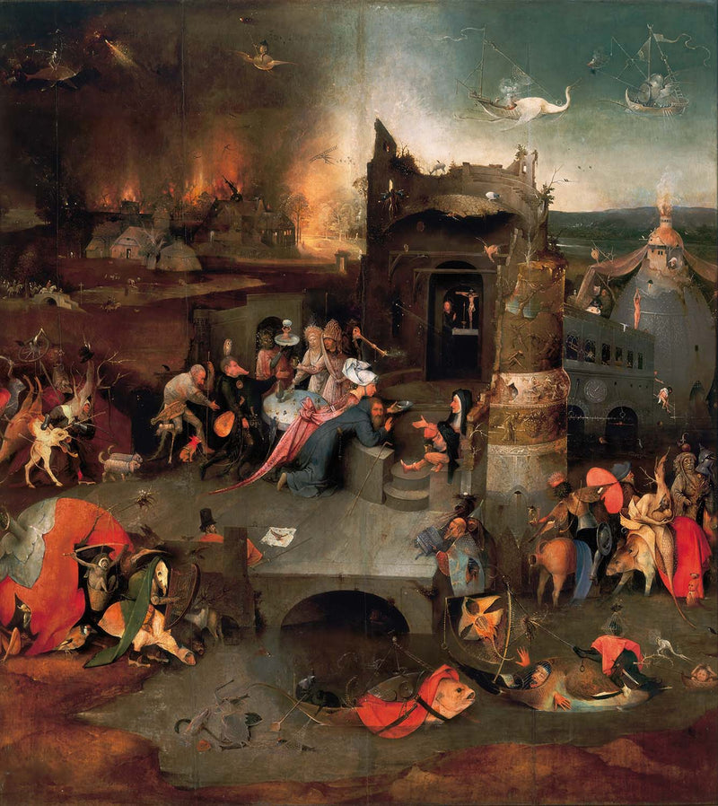 Hieronymus Bosch Prints – The Temptation of St. Anthony Center Panel