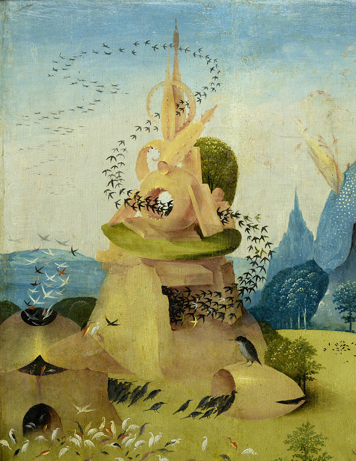 Hieronymus Bosch Prints – The Tower Birds – Garden of Earthly Delights