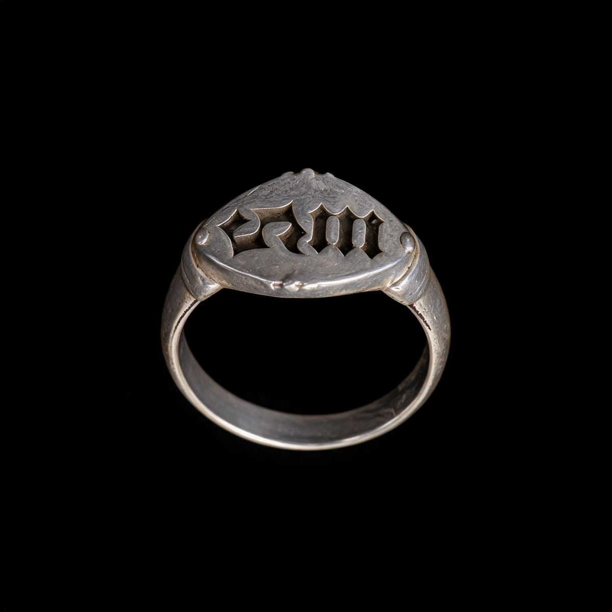 Oval Signet Silver Ring