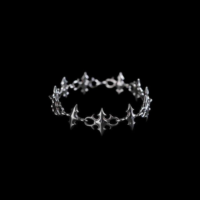 Gilgamesh Bracelet, Silvered Brass