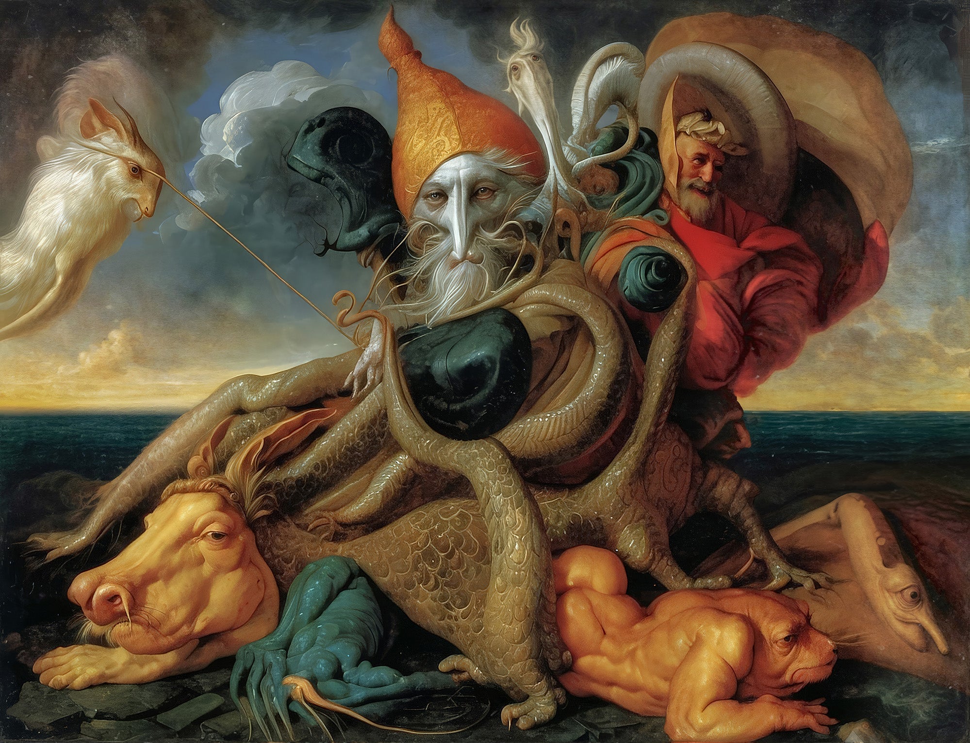 The Wizard & The King | Surreal Art | Limited Edition Prints | Giclée ...